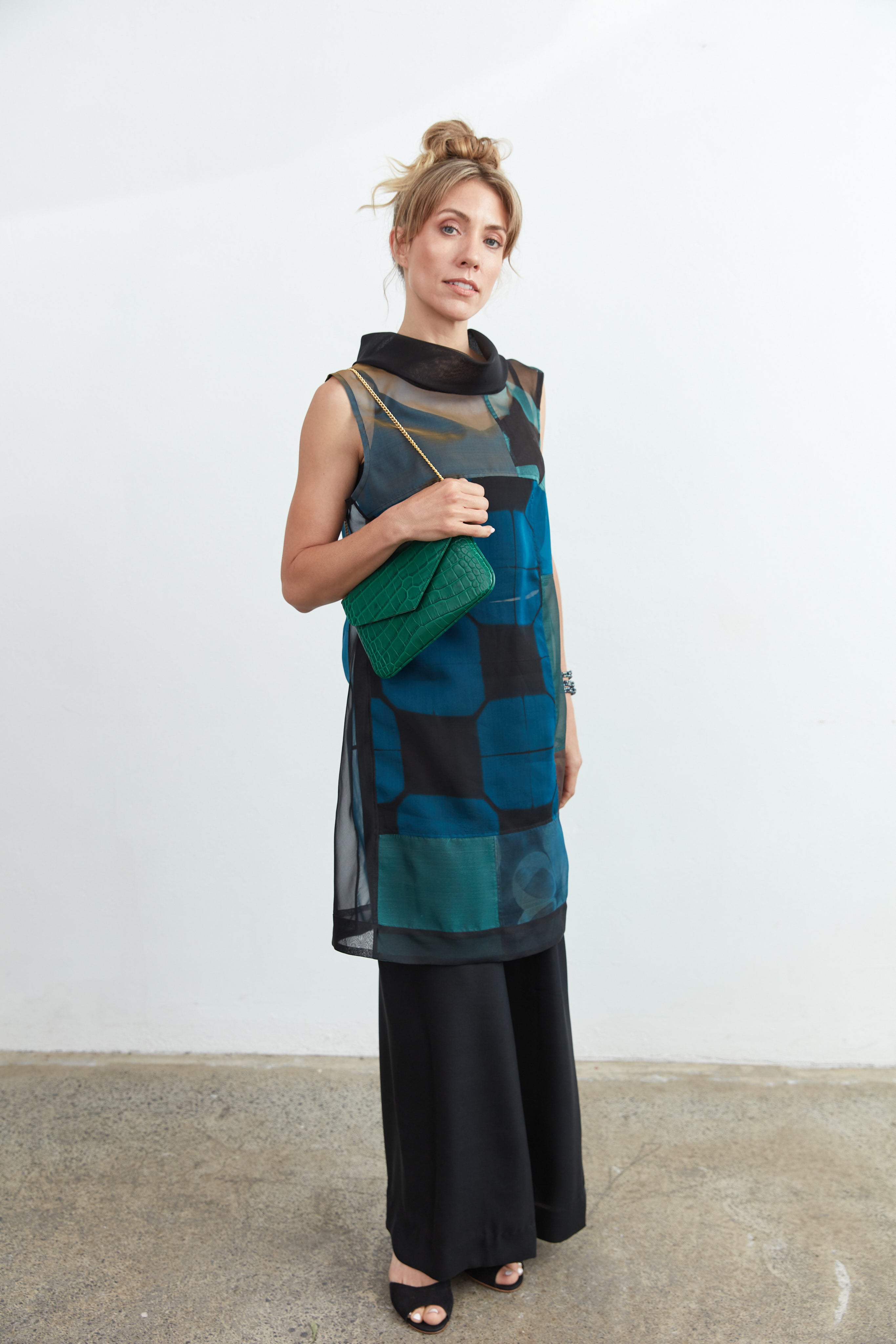 Akemi Tunic silk organza - iridescent