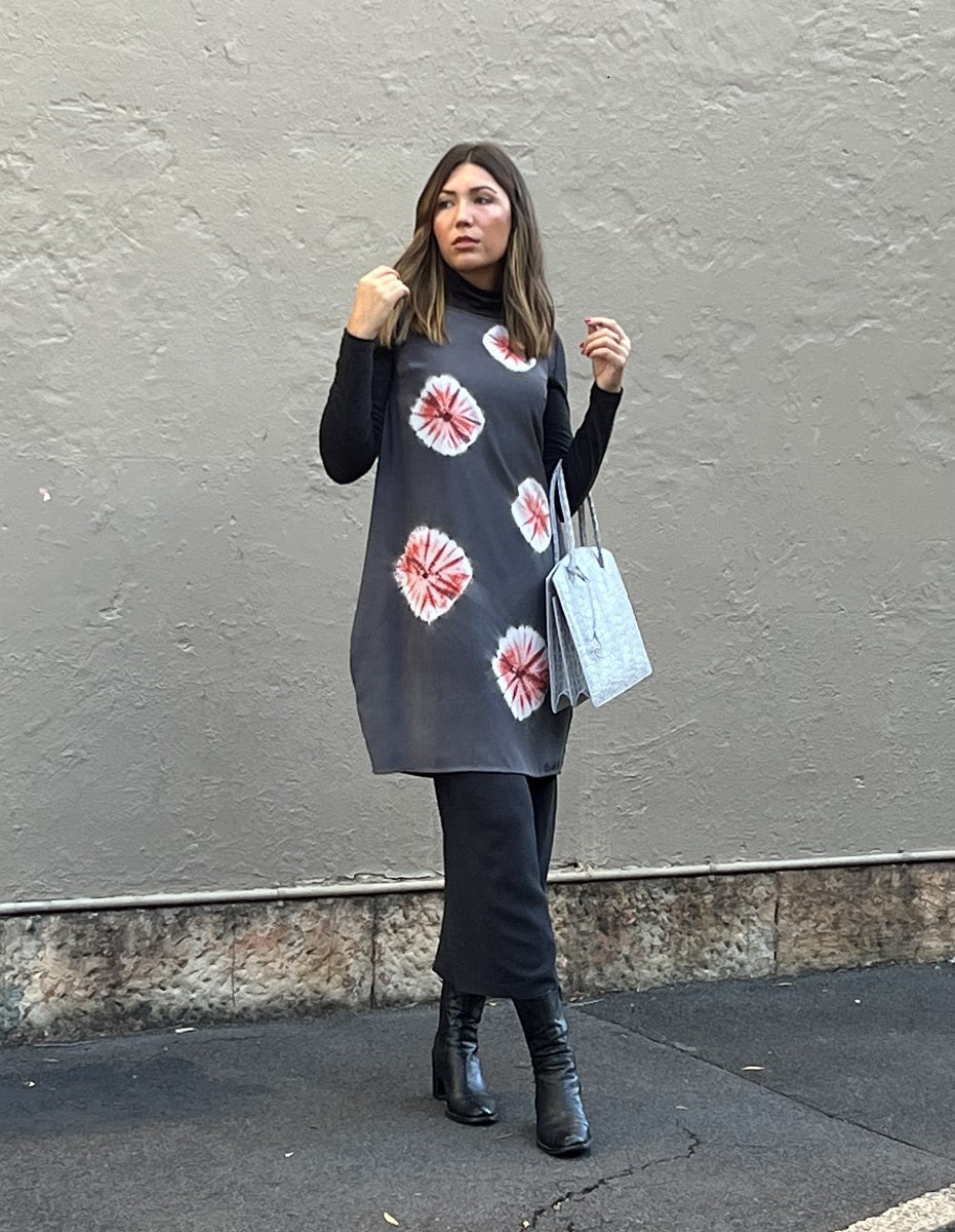 Rhombus dress - shibori