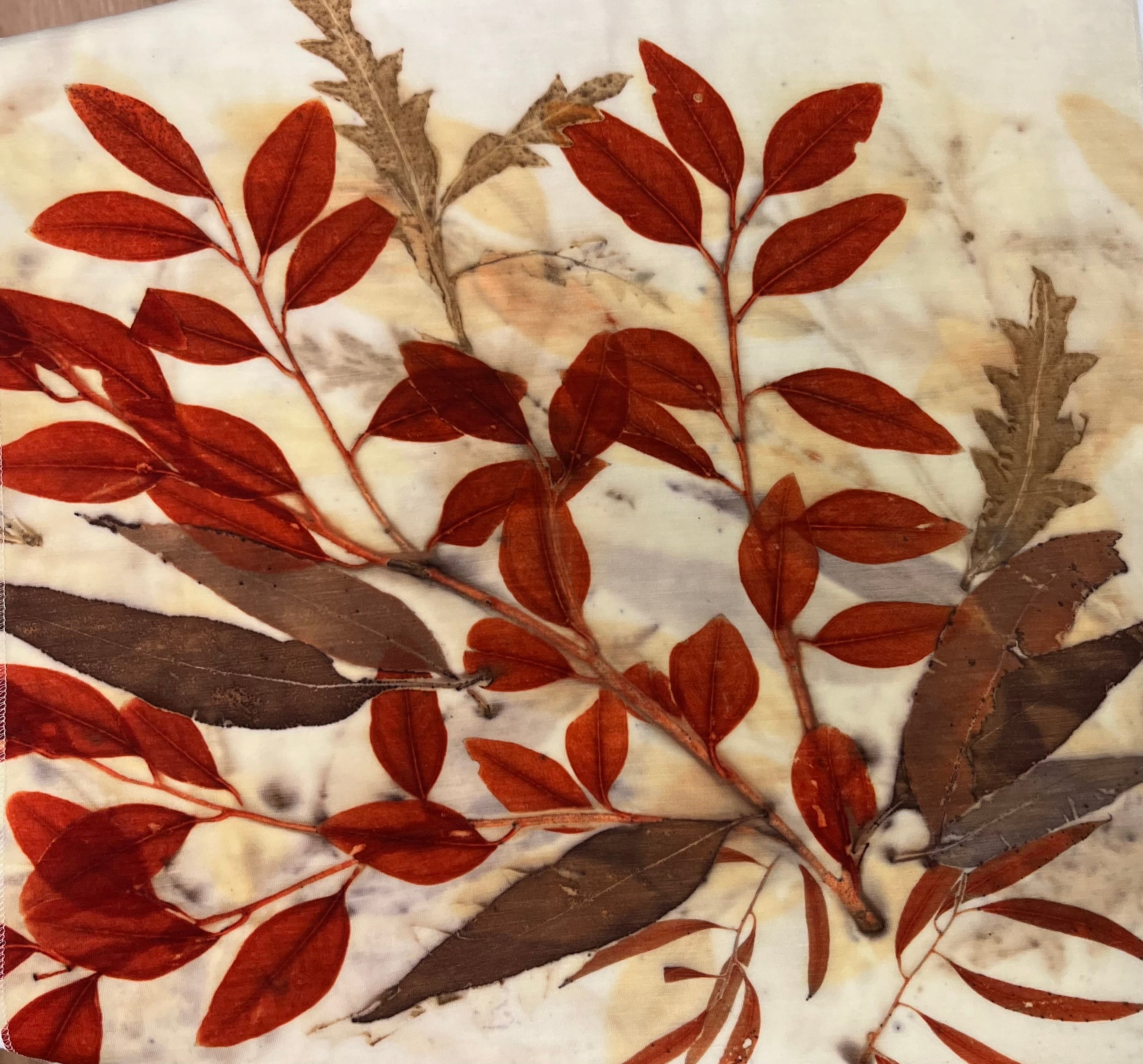 Cushion cover Eucalyptus leaves