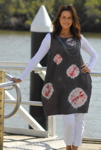 Rhombus dress - shibori