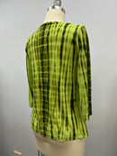 Artemis Silk top 3/4 sleeve Lime