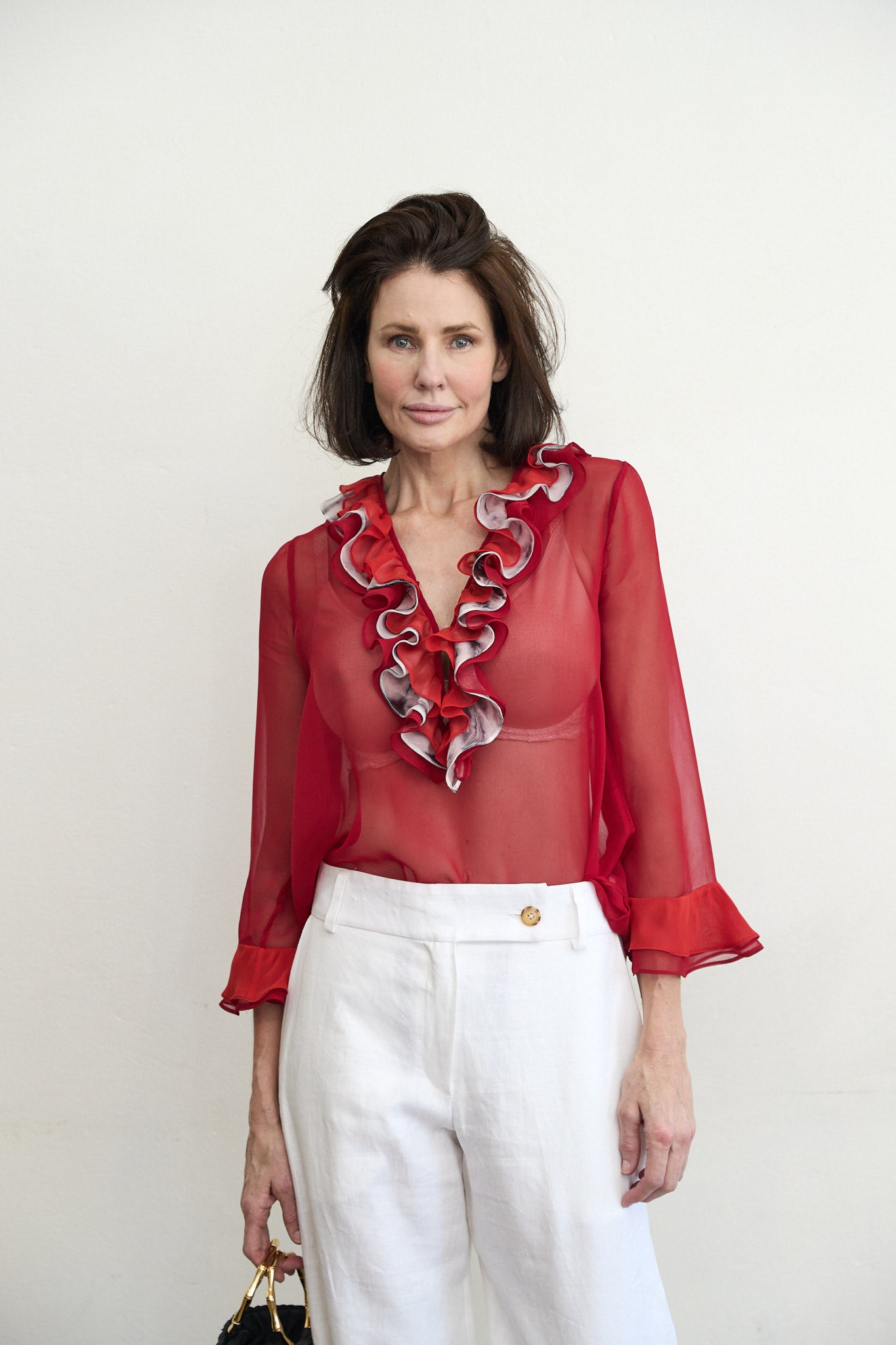 Ariadne silk blouse Red