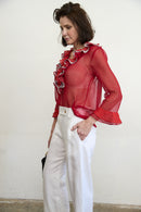 side view of Ariadne blouse