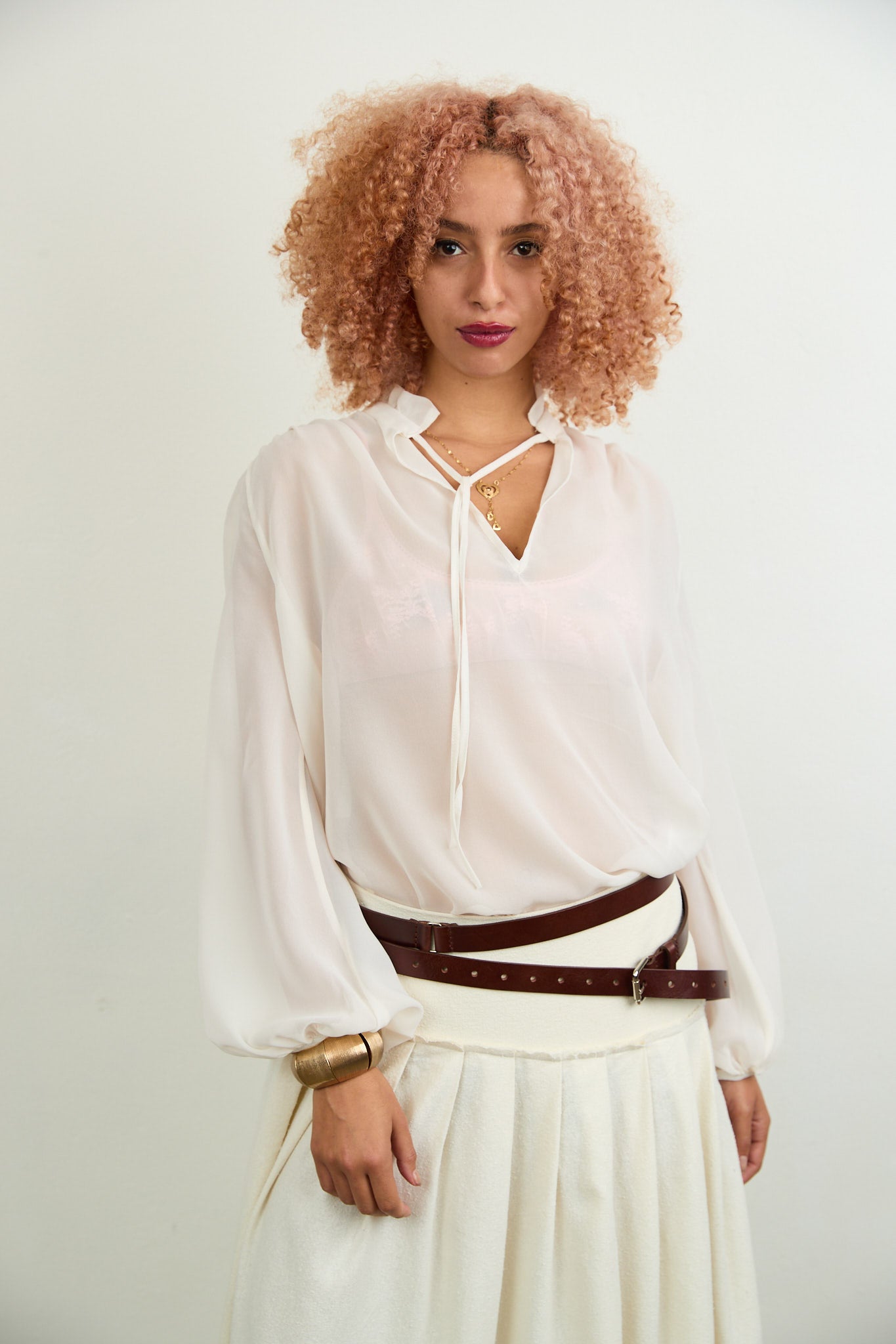 Aurora silk shirt