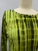 Artemis Silk top 3/4 sleeve Lime