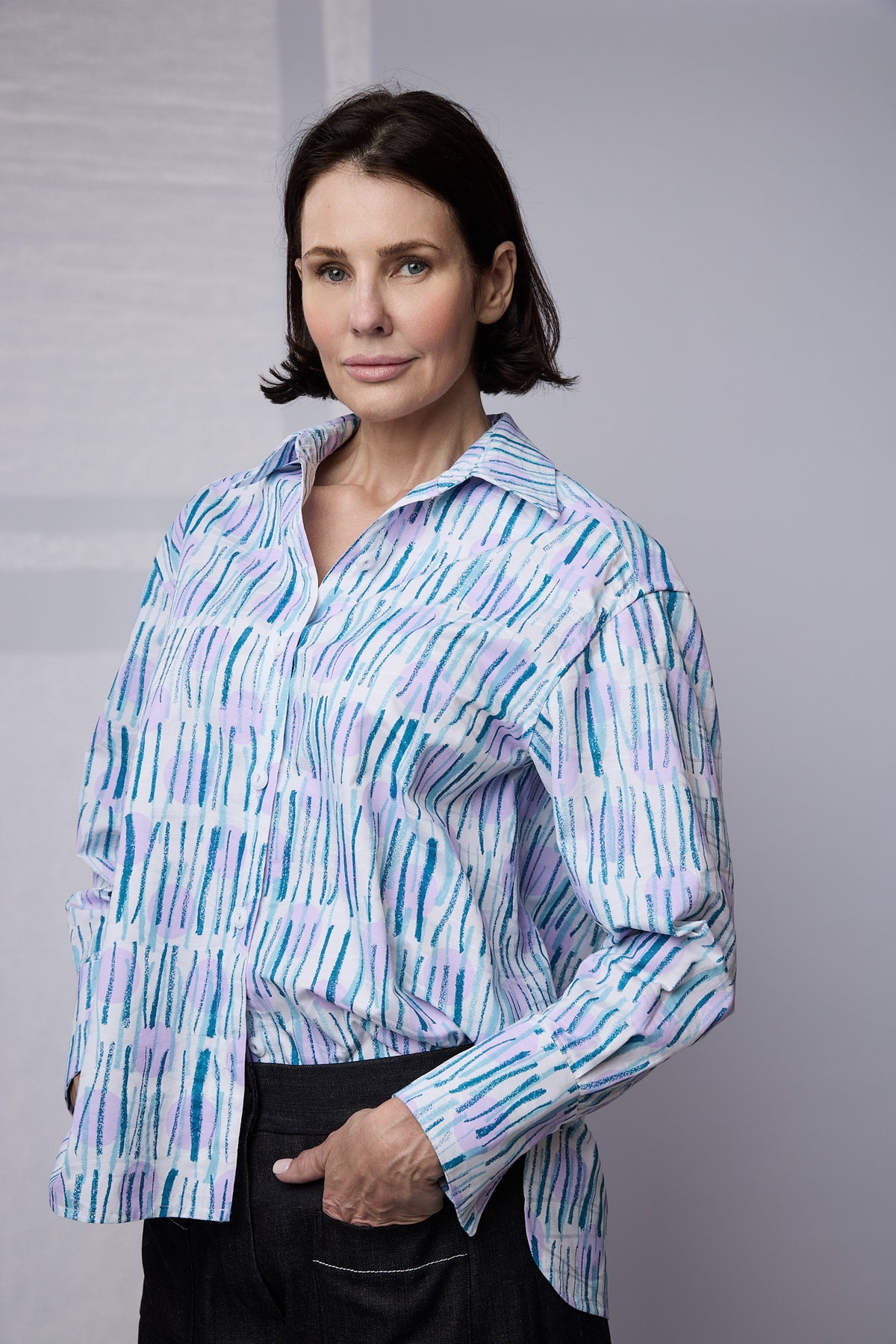Calypso shirt tucked in