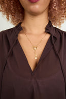 Aurora silk shirt Chocolate