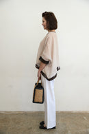 side view of Lucy linen top
