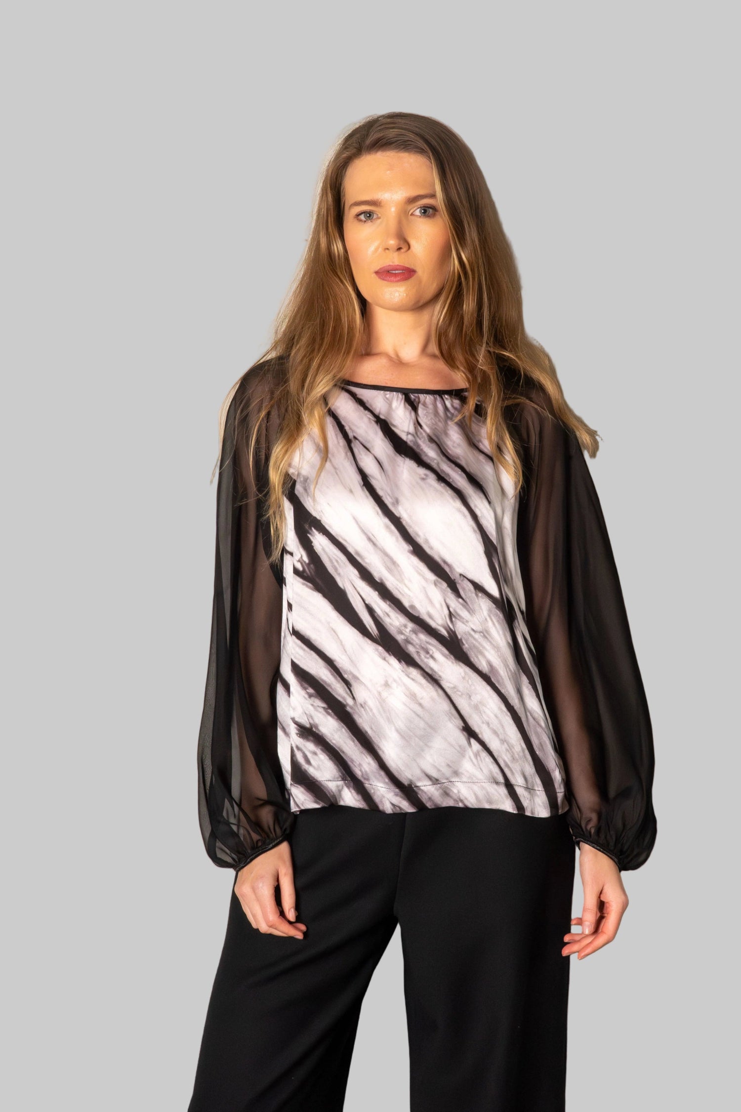 Luna Blouse with shibori