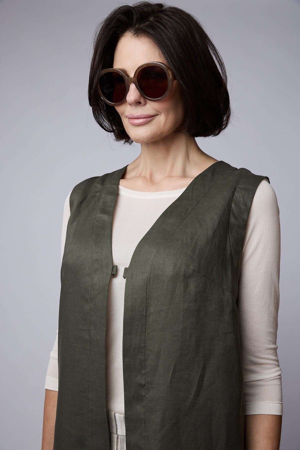 Remy vest front detail