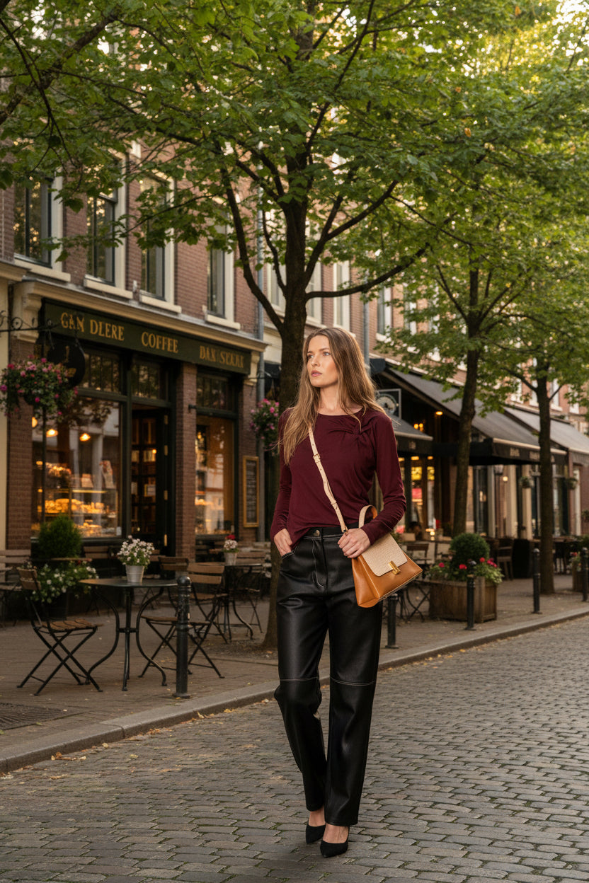 Rondo top in mulberry