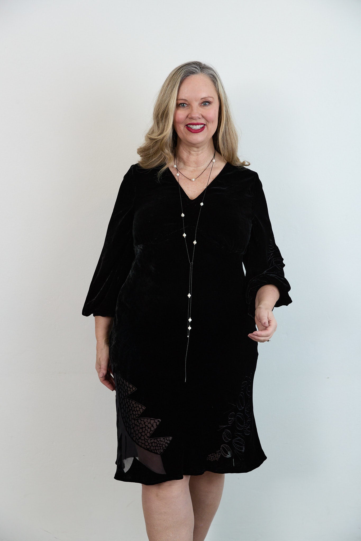 Rose Velvet Dress