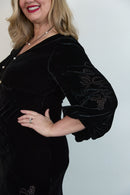 Devore detail on sleeve